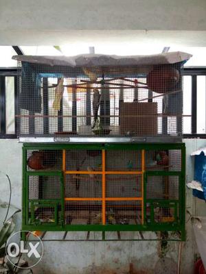 Grey And Green Breeding Cages