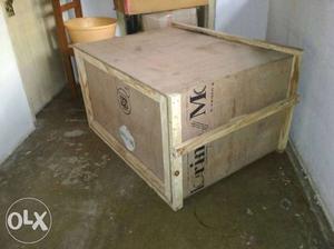 Plywood carry box. For AC, clothes, utensils