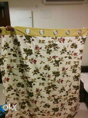 Set of 2 curtains of size  cm for 400/-