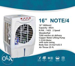 16" Josh Note 4 Air cooler - brand new shop name