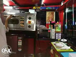 6 months old pizza shop with all equipments,