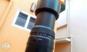 Black And Blue DSLR Camera Lens