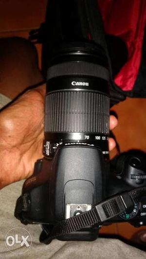 Black Canon EOS D DSLR Camera With dual lens