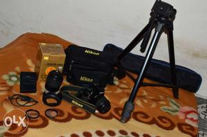 Black Nikon DSLR Camera Set