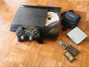 Black PS3 Superslim edition 500GB + Nintendo Gameboy