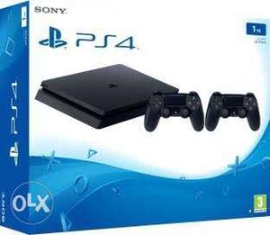 Black Sony PS4 Console With Controller