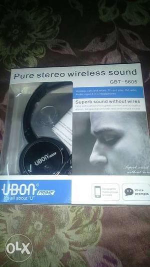 Black Ubon Cordless Headphones Box