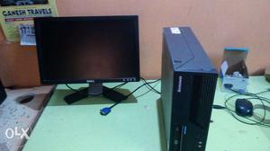 Lcd monitor with lenovo cpu 80gb, 1gb win  mbrs 