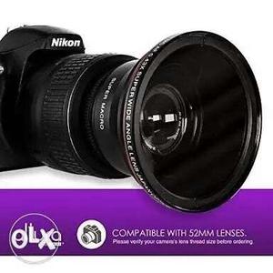 Nikon D with mm and 0.43x wide angle