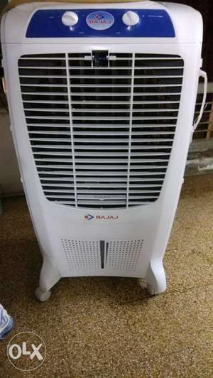 White And Blue Bajaj Portable Air Conditioner