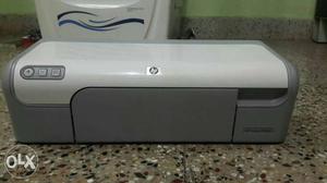 White And Gray HP Desktop Printer