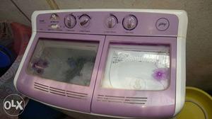 White And Purple Electric Coil Range Oven