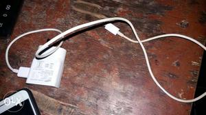 White USB Cable And Adapter