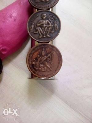 5 copper coins of  and  for sale