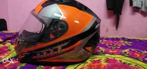 Black And Orange MT Helmets Full-face Helmet