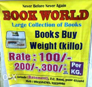 Books available buy weight, /-,