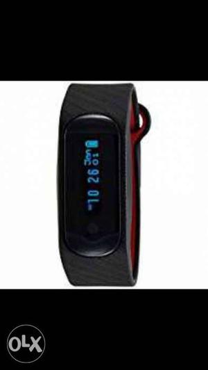New fastrack Black And Red Fitness Tracker.. Not yet used...