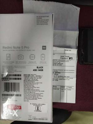 Note 5 pro new billing  black 3 pes