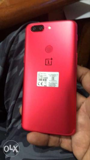 On plus 5T,red edition 128 GB, 6gb ram, almost