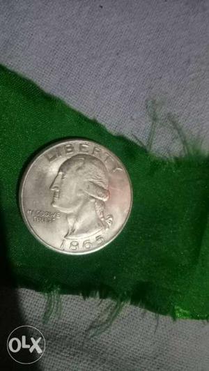 Pure silver coin year  united states america