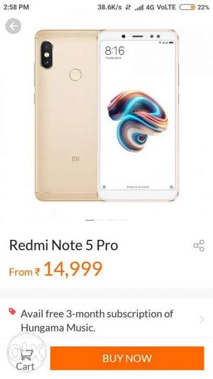 Red Mi note 5 pro new at just Rs 