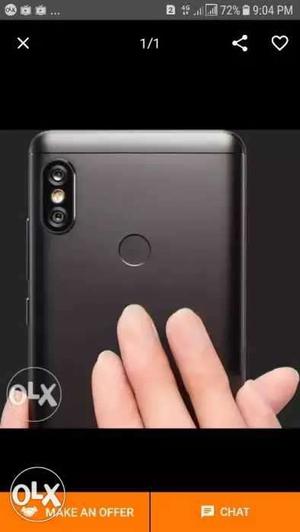 Redmi note 5 pro black seld box pack available