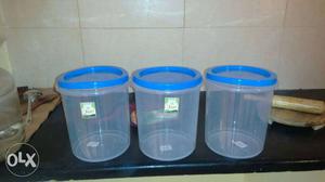 12 Plastic Containers.