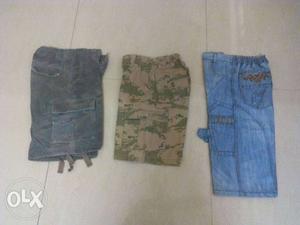 3 half pants of 8-10 yr boy. 120 rs is for all 3.