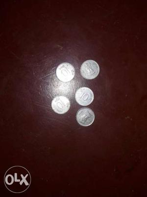 5 old india 10paisa coins  bargain accepted