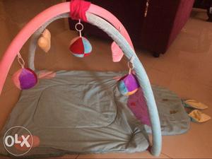 Baby's Blue And Pink Bouncer