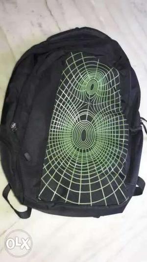 Black And Green Backpack