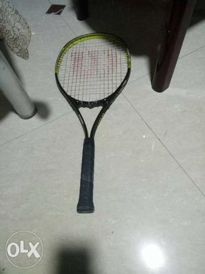 Black And Green Wilson Tennis Racket