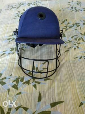 Blue And Black Cricket Helmet