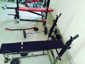 Blue And Red Bench Presses