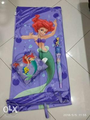 Brand new Ariel character sleeping bag with