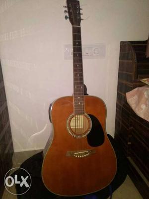 Brown Dreadnought electro Acoustic Guitar