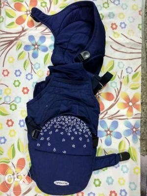 Comfortable baby carrier with hood. Colour- Blue