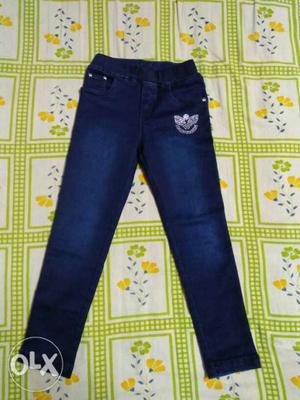 Denim jeans as good as new. For 3-5 year old