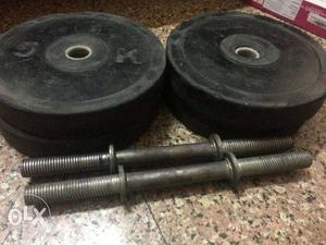 Dumble and barbell for sale. only 5 month old.