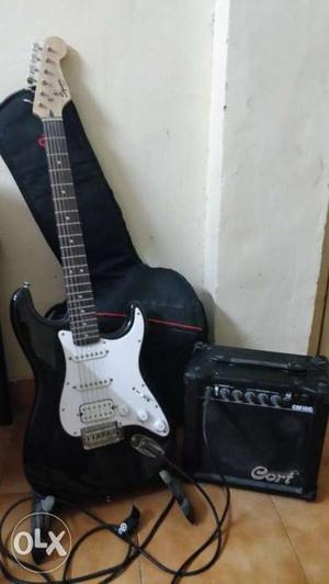 Fender Stratocaster Electric Guitar And Cort Amplifier