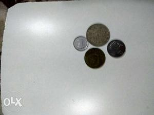 Four different coins