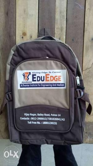 Gray And Black EduEdge Backpack