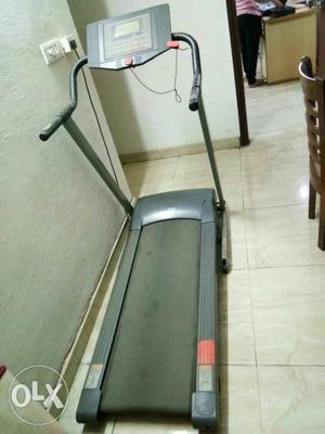 Gray And Red Treadmill