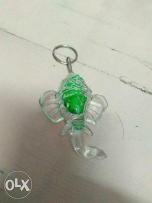 Green And Clear Keychain