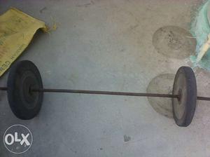 Grey And Brown Barbell