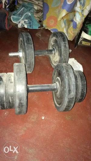 Headly 17kg weight,two dumbells and a tricep rod