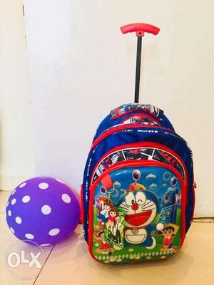 Kids school bags, water bottles, lunch box, bed sheets