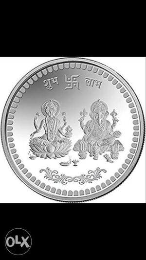 Laxmi Ganesh 999 Silver MMTC Coin -10 Gms.