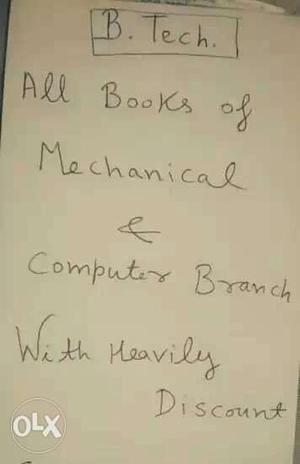 Mechanical and computers book. Note- every book
