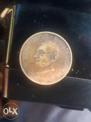 Old 20 Paise coin MAHATMA GANDHIJI simble